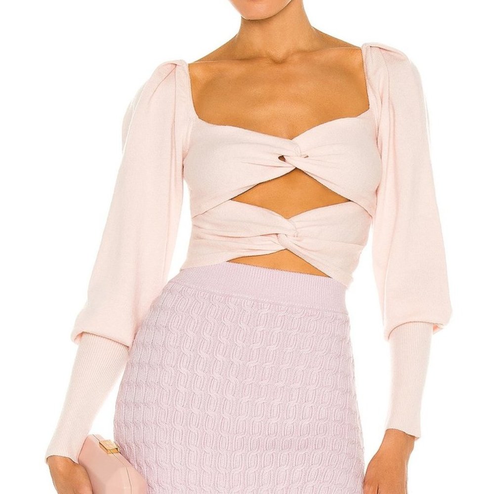 LPA Ayla Top in light blush sweater size SMALL